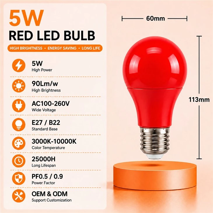 Red LED Lightbulb suppliers